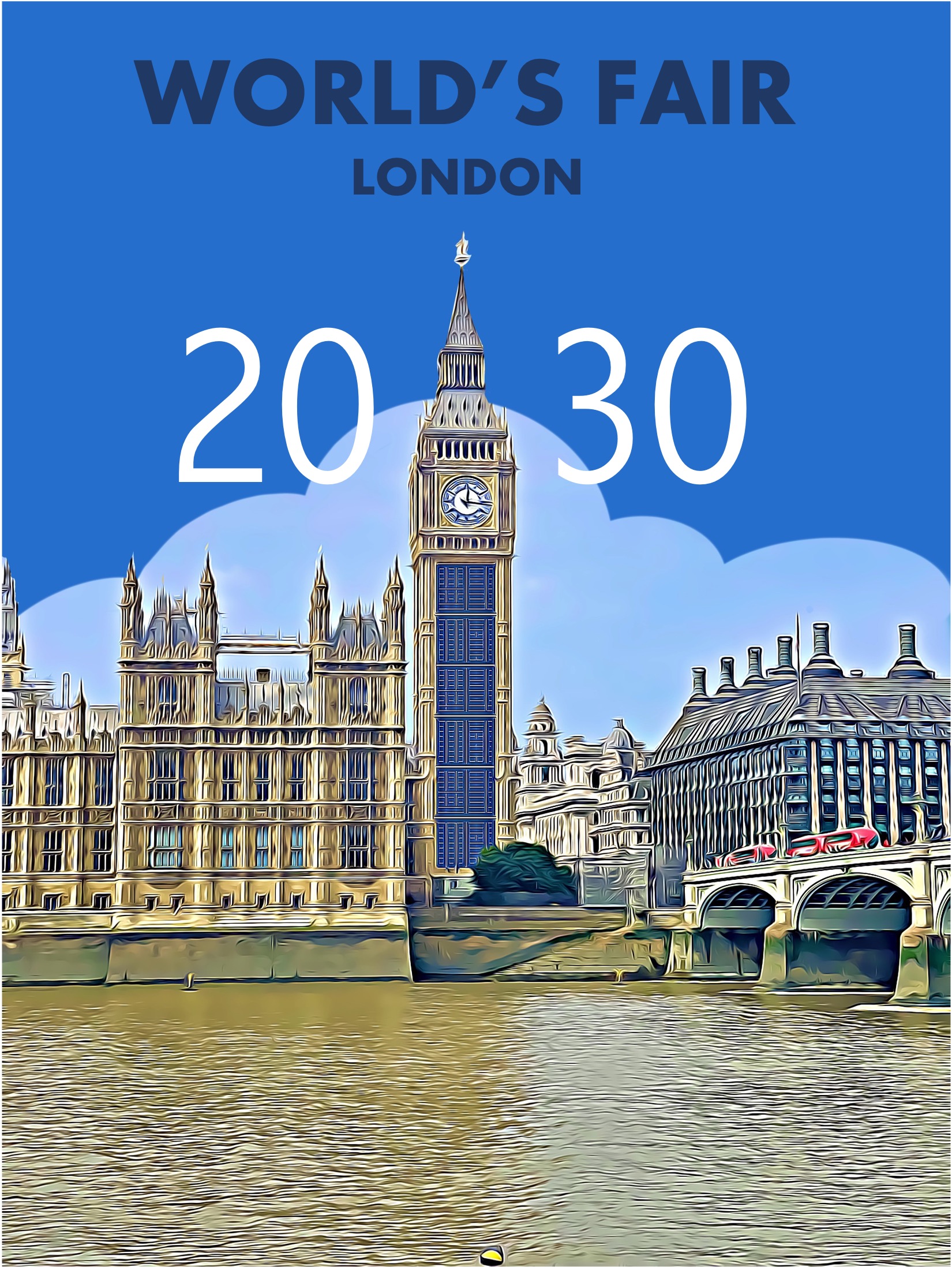 Big Ben Solar Panel Poster